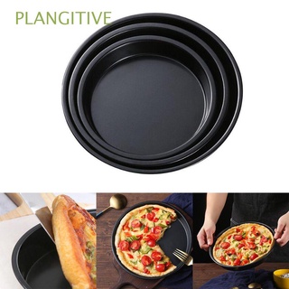 plangitive - bandeja antiadherente para pizza, acero al carbono, placa de pizza, pan, hornear, molde para tartas, hogar y cocina, color negro