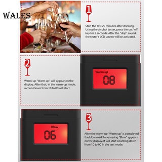 Detector De alcohol Digital Portátil De wales ❤/probador De respiración (2)