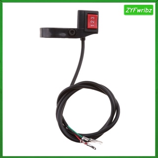 22mm Handlebar 3 Speed Position SPDT Switch Electric Bike Ebike Scooters (2)