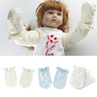Haha 1 par de guantes de bebé manoplas de algodón suave de punto calentador calcetines Sox recién nacido ducha regalos