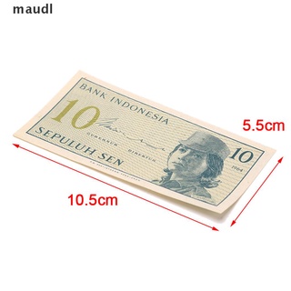maudl indonesia 10 sen billete indonesia papel dinero gran colección valor.