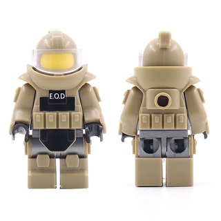 compatible con lego military series pequeño bloque de construcción de partículas piezas de eliminación de bombas traje de bricolaje rompecabezas modelo de juguete regalo (4)