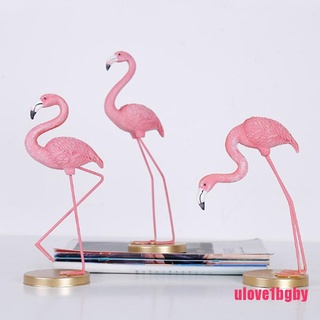 [ulov] ornamento de estatua de animales para pájaros/Flamingo/arte coleccionable/estatuilla miniatura