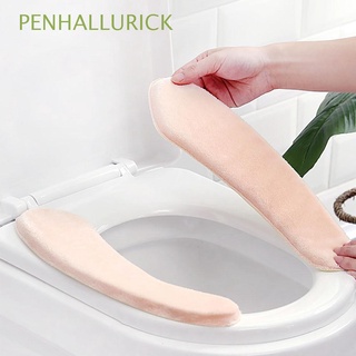 PENHALLURICK Washable Lid Pad Soft Toilet Mat Toilet Seat Cover Waterproof Toilet Lid Cover Home Decoration Warm Adhesive Thicken Seat Case