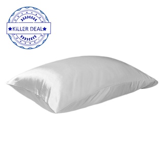 Funda de almohada de seda suave satinada de 48 x 74 cm con sensación de alta calidad fresca y H6K8 (1)