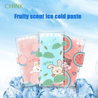 chink aliviar el calor helado pasta fruta aroma verano pegatinas de enfriamiento pegatinas anti-drowsy elasticidad enfriar rápidamente refrescante (1)