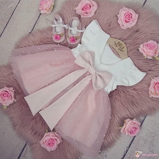 babygarden-baby girl princesa bowknot tutú vestido de fiesta de boda desfile vestidos (1)