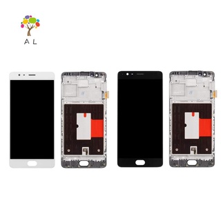 Pantalla LCD Para Oneplus 3 3T A3000 1+3 3T negro con marco