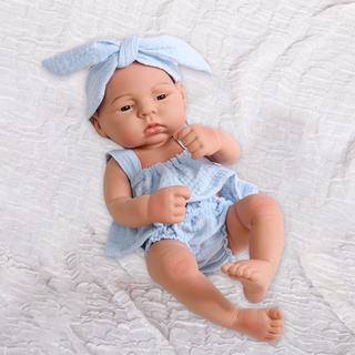 Reborn Baby realista hecho a mano vinilo cuerpo completo suave muñeca niños