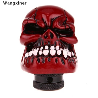 [wangxiner] cabeza de cráneo universal para coche, camión manual, palanca de cambios, palanca de cambios, color rojo