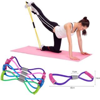 Banda elástica elástica de látex de goma para ejercicio Yoga Pilates