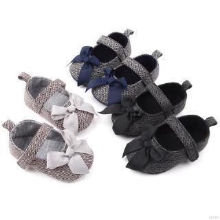 zapatos de bebé niñas bowknot diseño antideslizante niño suave suela casual zapatos de caminar