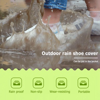 Wf-funda de silicona portátil para zapatos al aire libre impermeable botas de lluvia Overshoes talla L (7)