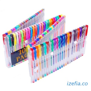 izefia juego de bolígrafos de gel de 100 colores, perfectos para adultos, libros para colorear, dibujar y escribir, marcadores de arte