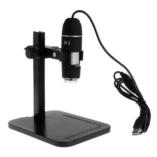 SPMH 1600X 8LED USB Digital microscopio lupa cámara endoscopio con soporte regla