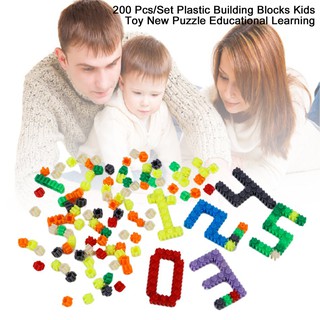 SF 200 piezas/juego de bloques de construcción de plástico para niños/juguete nuevo rompecabezas/aprendizaje educativo