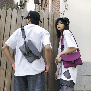 june elegante bum bag moda unisex cintura bolsa crossbody mini impermeable lona bolsa deportiva personalidad mujeres hombres/multicolor