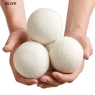 alive 5 bolas secas de lana orgánica de lana natural suavizante de tela de lavandería premium reutilizable