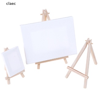 [claec] mini trípode de madera con soporte de pintura para tarjetas [claec]