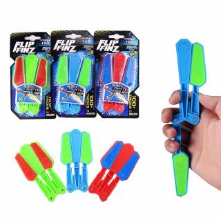 Los niños mariposa cuchillo Flipper Flip Finz juguetes con LED trucos maestro luz hasta alivio del estrés juguete (1)
