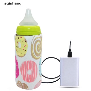 (hotsale) Portable Bottle Warmer Heater Travel Baby Kids Milk Water USB Cover Pouch Soft {bigsale}