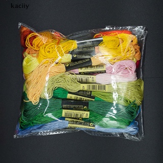 kaciiy 24/100/50 punto de cruz algodón bordado hilo hilo hilo de coser skeins craft co