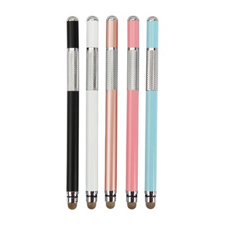 SA 2 In 1 Multifunction Fine Point Touch Screen Metal Capacitive Stylus Pen For iPhone iPad Smart Phone CellPhone Tablet PC