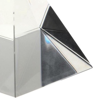 Clear Crystal Pyramid Prism Home Decor Paperweight Experiment Instrument