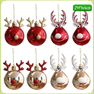bola de navidad adornos bola decoración alce decoración del hogar colgante fiesta props irrompible bolas de navidad