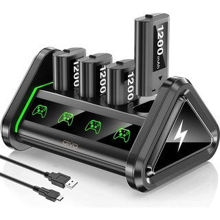 Paquetes de baterías compatibles con el controlador Xbox Series/One X/S/Elite, 4 paquetes de batería recargable de 1200 mAh, Kit de carga, OIVO Xbox Series/One/Elite X/S controlador cargador, estación de base de carga
