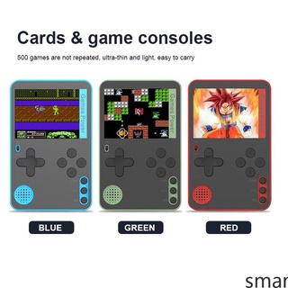 ready consola de juegos portátil de mano incorporada 500 juegos clásicos de 8 bits consola de videojuegos retro pantalla de 2.4 pulgadas fotos de niños smar
