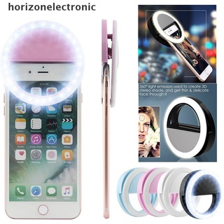 [horizonelectronic] Anillo de luz LED Selfie con Clip de relleno Flash para teléfono Tablet iPhone Samsung USB caliente