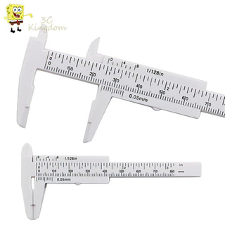 0-80 mm de doble escala de plástico vernier pinza mini regla herramienta de medición *3ckingdom*