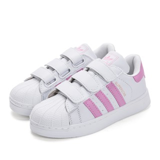 5 colores 100% Adidas zapatos deportivos para niños, parte inferior suave, tela de malla, cabeza de concha para niños y niñas