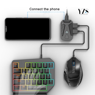 bluetooth gaming teclado ratón convertidor adaptador para ios android teléfono tablet