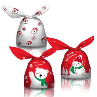 Joy 50Pcs bolsa de caramelos de navidad feliz navidad Treat bolsas fiesta Favor decoración de navidad