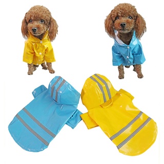 MOLLY Pet Supplies Pet Jumpsuit Jacket Breathable Hoody Dog Raincoats Outdoor Clothes Waterproof Sunscreen Reflective PU/Multicolor (4)