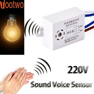 t 220V Módulo Detector Automático Apagado Inteligente Sensor De Voz Interruptor De Luz tootwo
