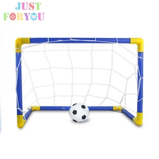 [Justforyou] jardín de infantes niños suministros deportivos al aire libre de plástico de fútbol marco de objetivo con red