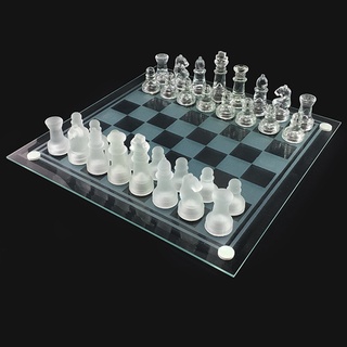 chessman juego de ajedrez internacional ajedrez cristal pieza de ajedrez no plegable tablero de ajedrez adorno 25 cm x 25 cm (5)