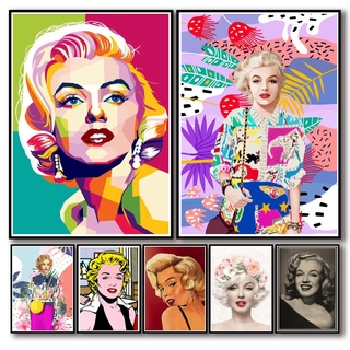 41 Diseños Marilyn Monroe Whitepaper Póster Alternativo Abstracto Arte Pintura Divertida Pared Pegatina Para Café Casa Bar