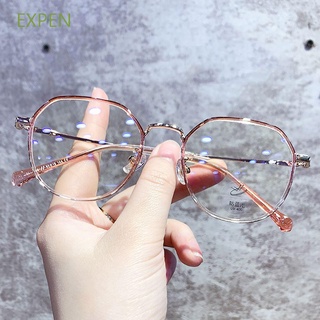 Expen geomético gafas de ordenador gafas ópticas gafas de lectura gafas de moda transparente resina masculina femenina coreana gafas/Multicolor (1)
