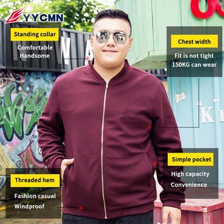 Yycmn: 45-150 kg Fit 150 kg chaqueta de talla grande/moda para hombres/ropa 307