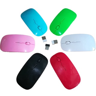 Ratón inalámbrico de 2.4G con receptor USB de ratón óptico portátil para ratón/ratón ergonómico/Mouse