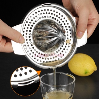 J1- exprimidor de acero inoxidable Mini exprimidor Manual de cítricos fruta limón naranja prensa exprimidor filtro tazón hogar cocina Gadget