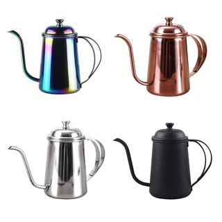 ST 650ml Coffee Kettle Gooseneck Spout Handle Teapot Stainless Steel Home Brewing Drip Pot (1)