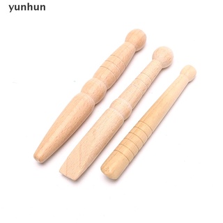 yunhun 3 unids/lote de madera spa pie masaje corporal palo aliviar el dolor muscular herramientas.