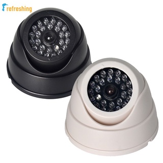 Cámara De Seguridad Falsa Domo CCTV 30pc Falso IR LED Con Luz Roja Intermitente RF01