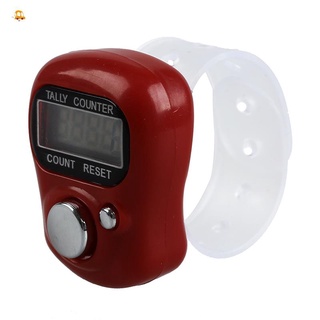 Mini Contador Digital LCD electrónico con pantalla Para mano/Contador de pasos rojo