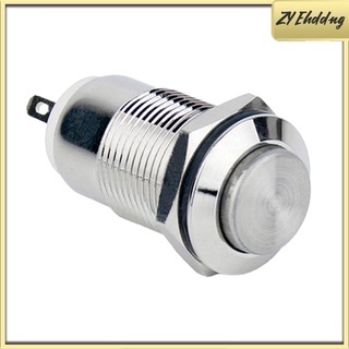 12 mm 36v cierre de metal botón interruptor de cabeza alta (5)
